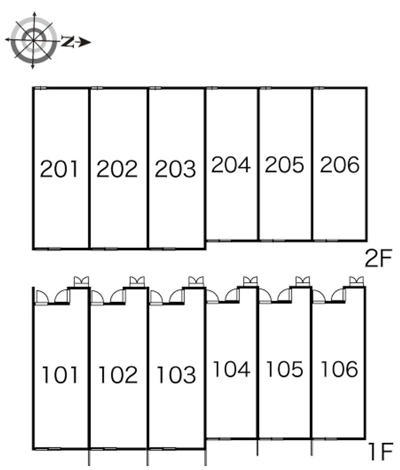 レオパレスシャルム　セゾン 間取配置図
