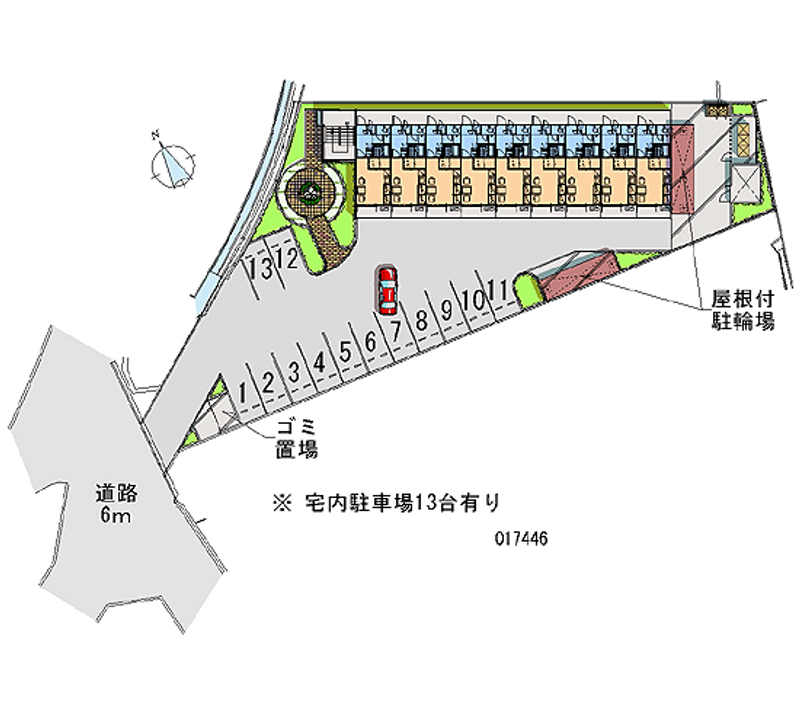 レオパレス平和 月極駐車場