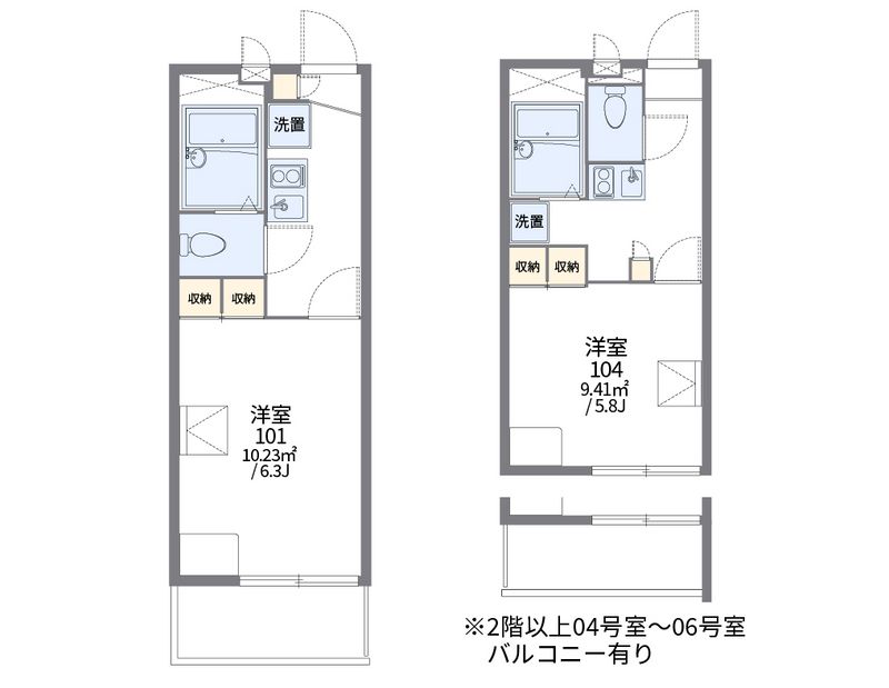 レオパレスＳＡＫＵ 間取図