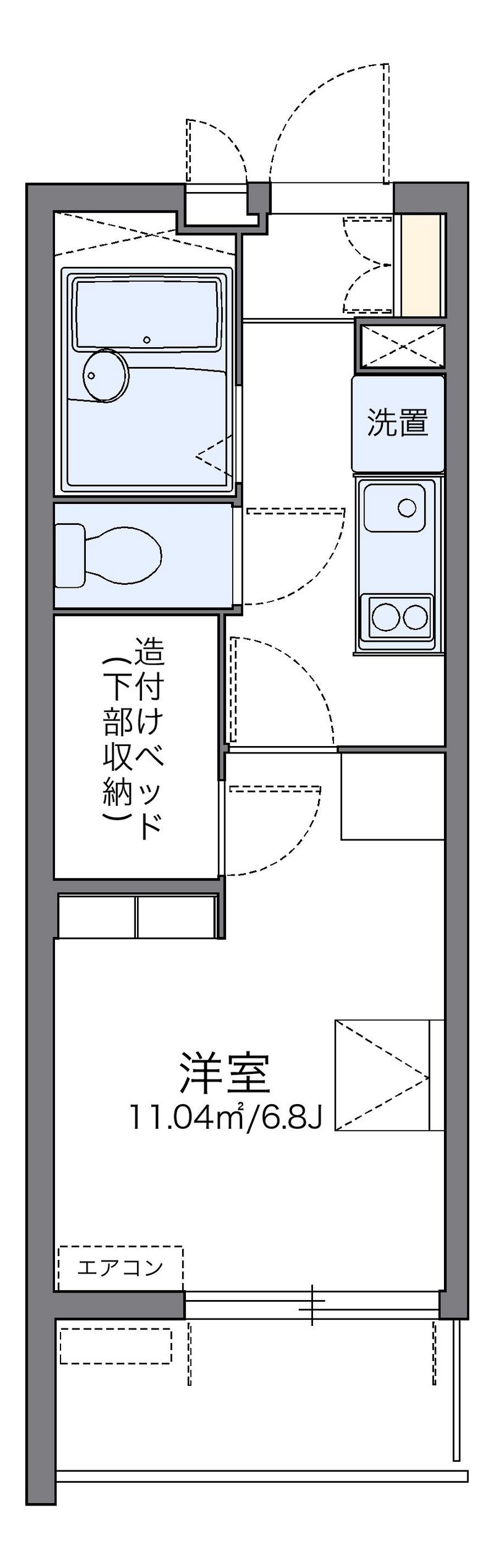 レオパレス府庁前 間取図