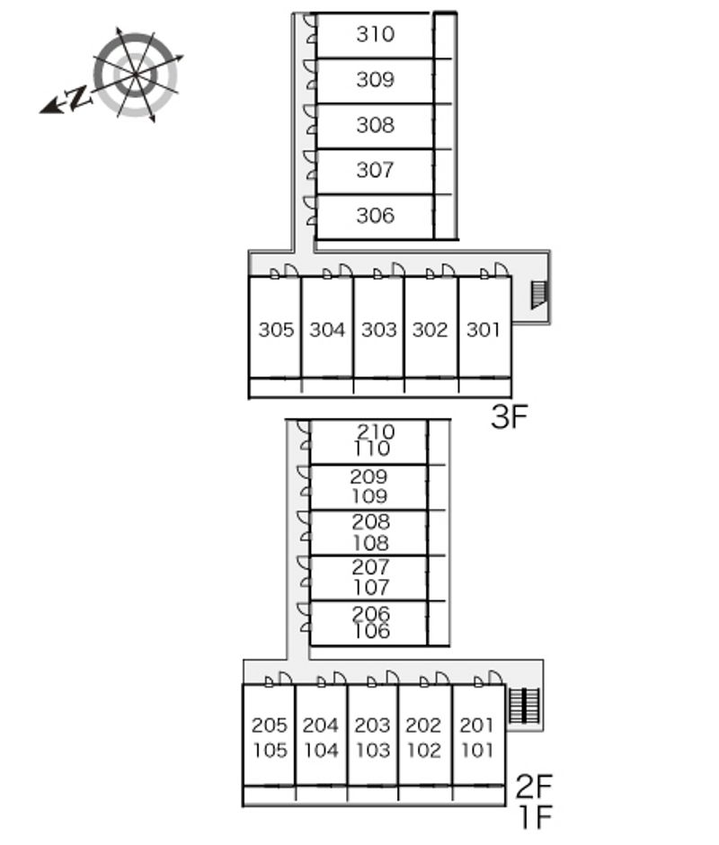 レオパレスアドバンテージ 間取配置図
