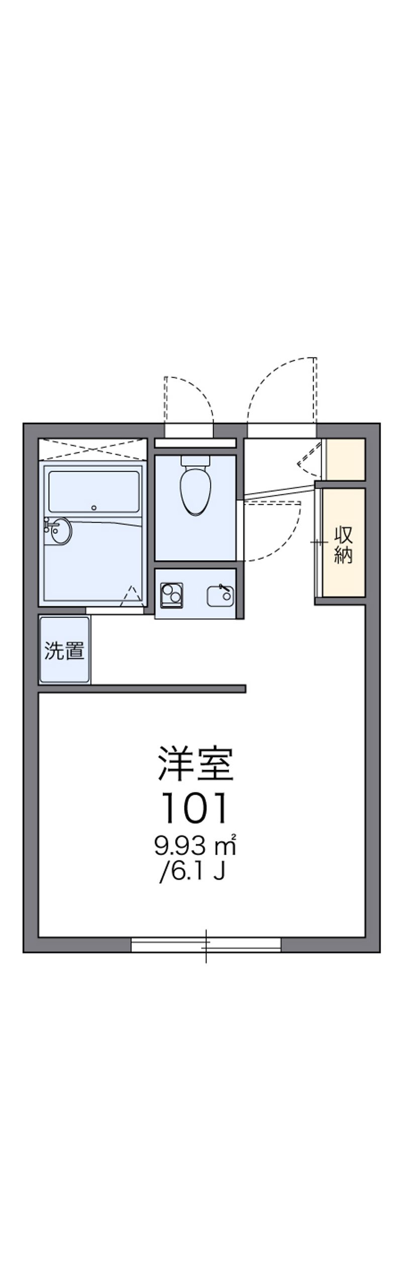 レオパレスビクトワール 間取図
