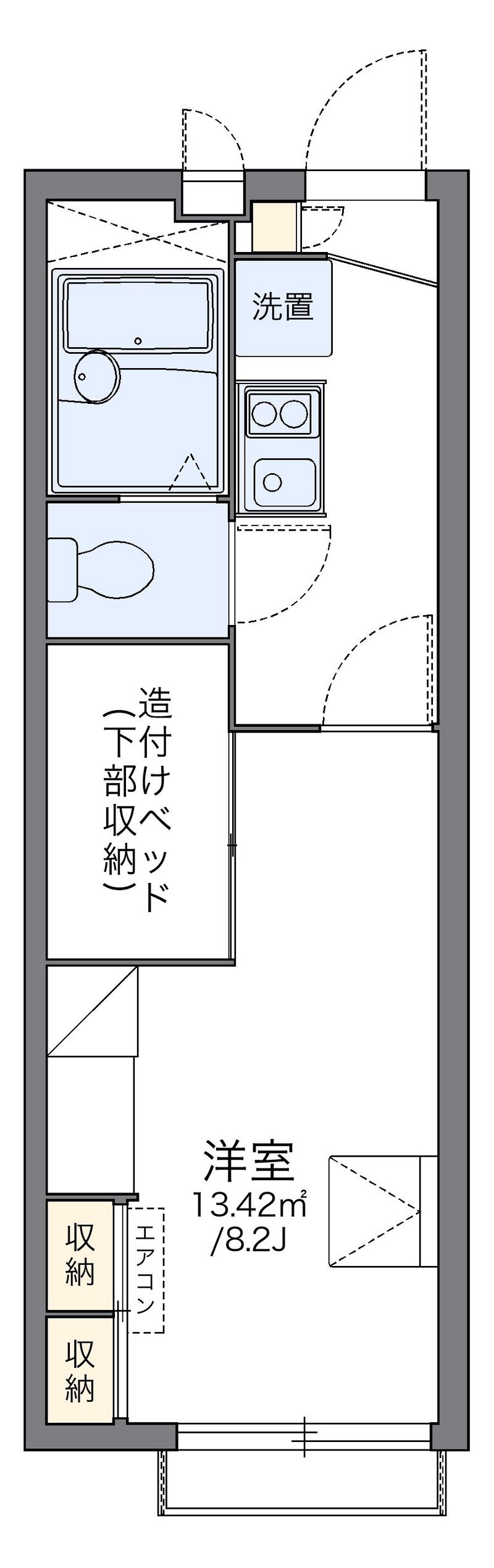 レオパレス大徳Ｃ 間取図