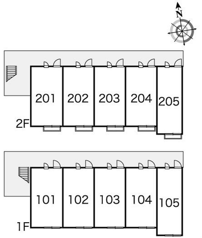 レオパレスイースト　ストーン 間取配置図