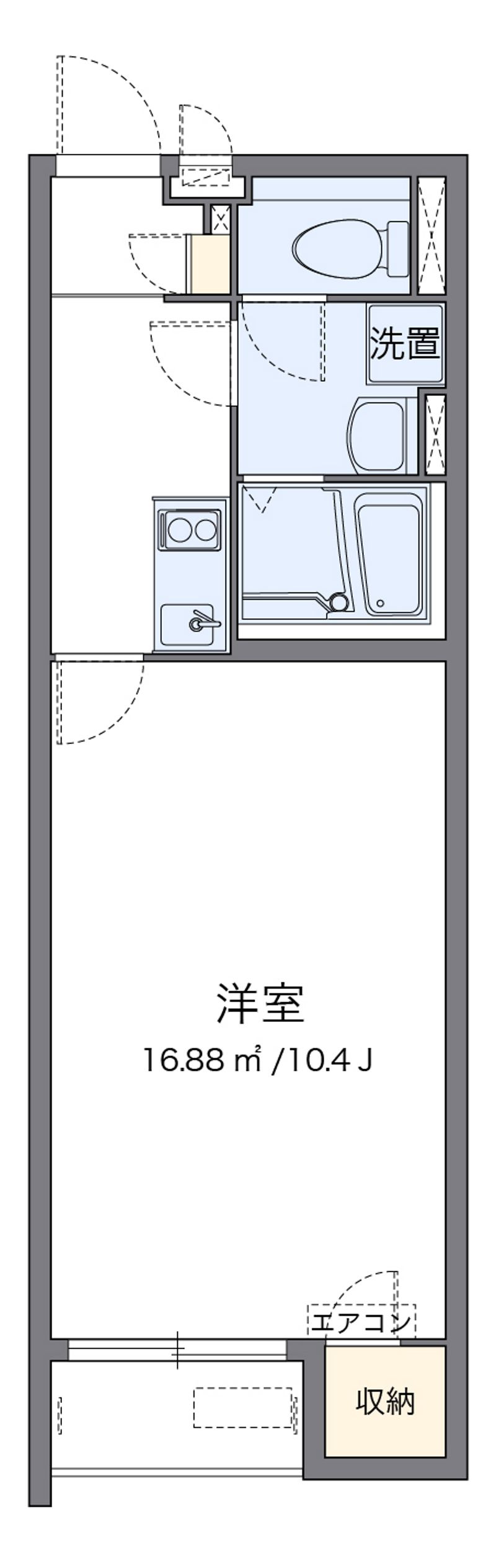 クレイノ拾五 間取図