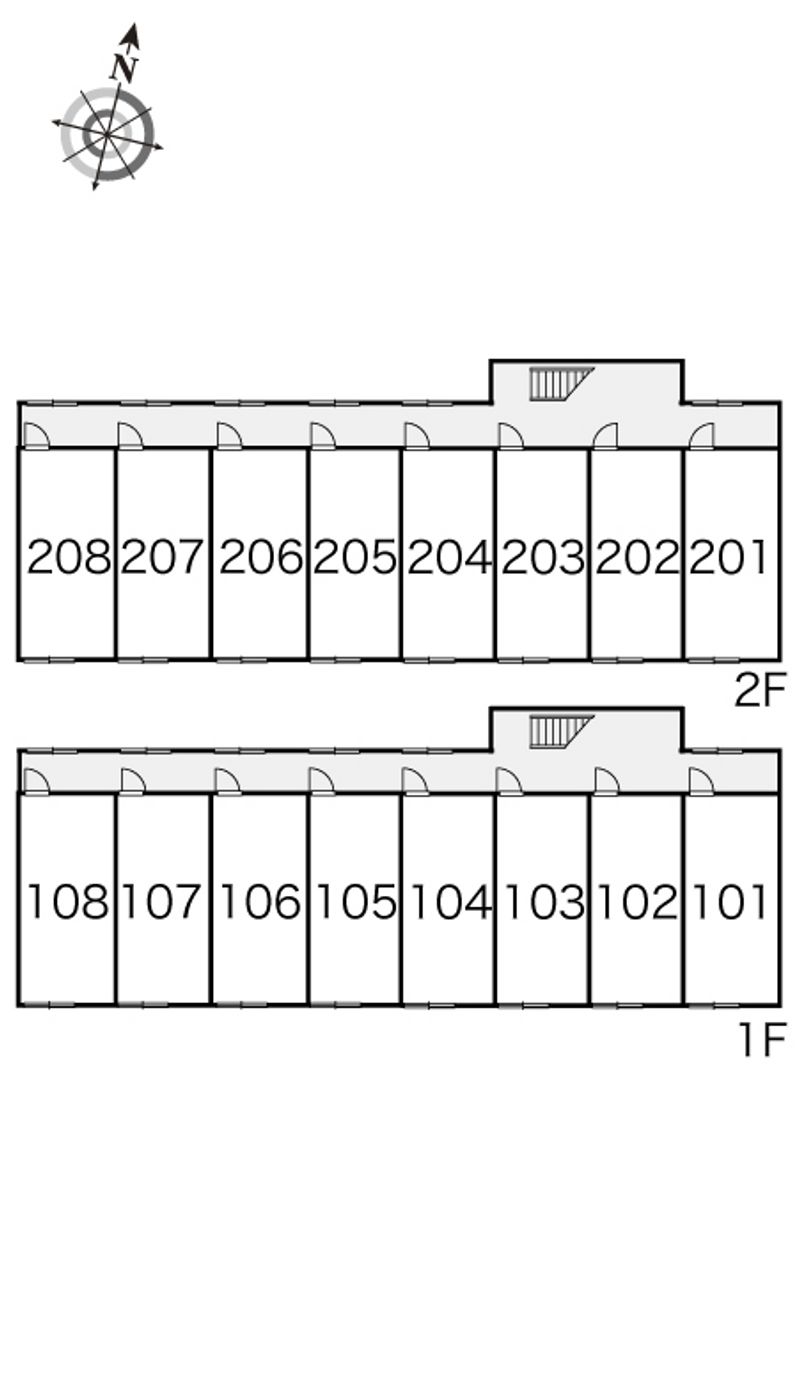 レオパレスソレーユ 間取配置図
