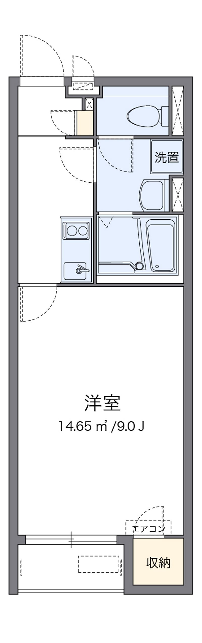 クレイノ百合桜 間取図