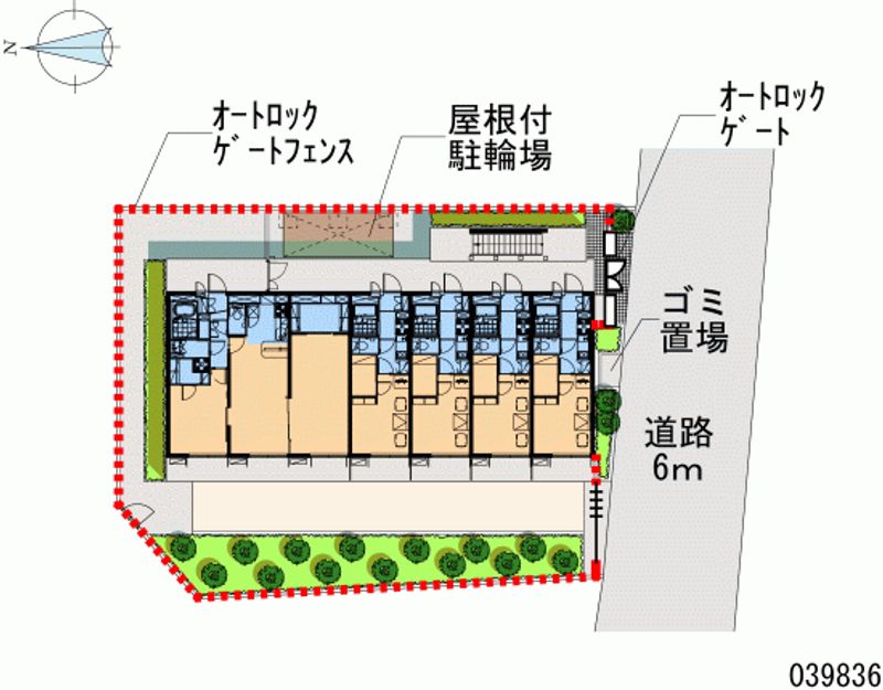 レオパレスアークハウス 区画図