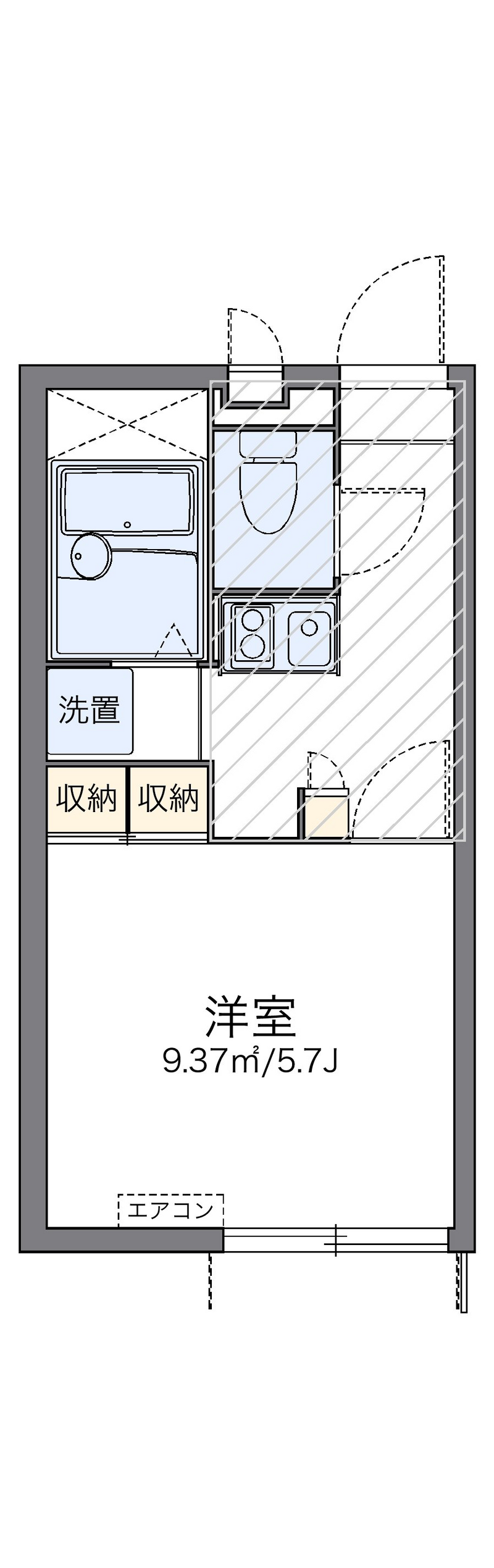 レオパレスベンデュール 間取り
