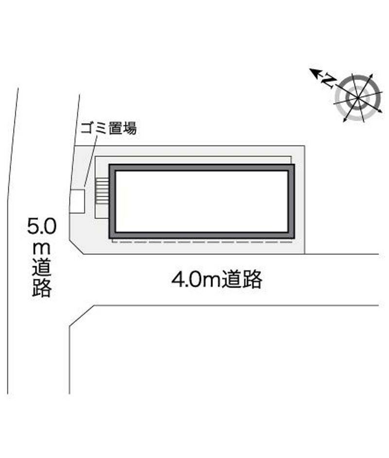 レオパレスフォレスト東林間 配置図