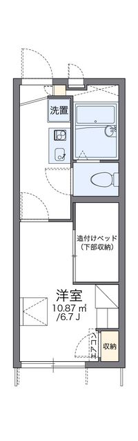 レオパレス堀田 間取り図