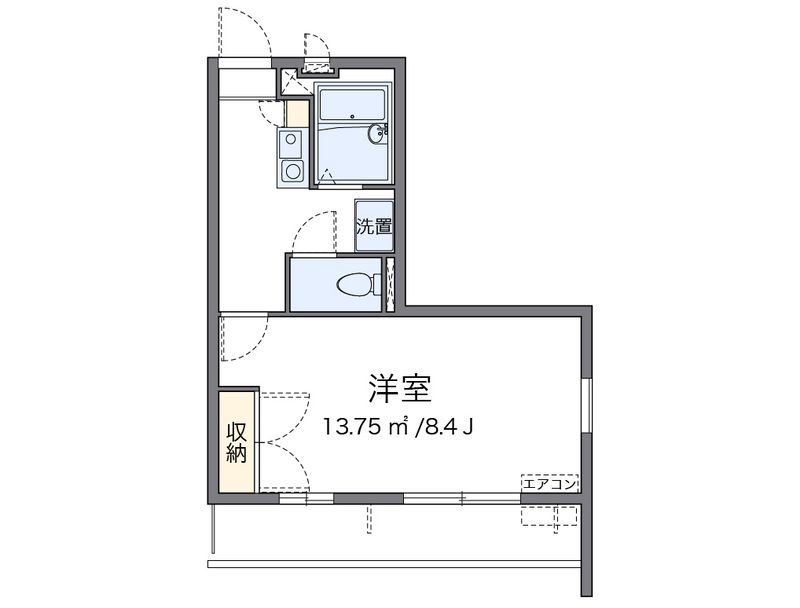レオパレスコンフォート 間取図