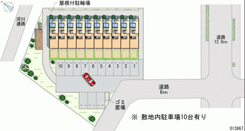 レオパレス朝 月極駐車場