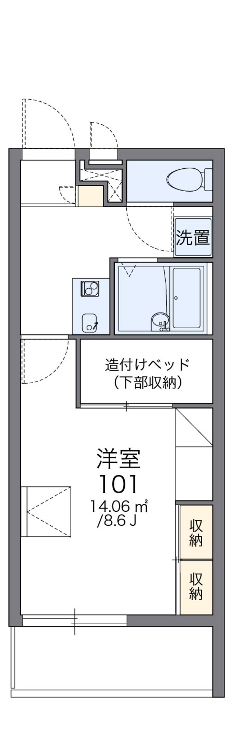 レオパレスＳｅｒａＶｙｓ 間取図