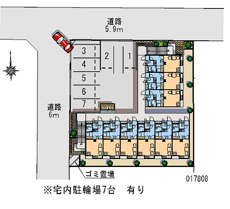 レオパレスＡＲＡＫＩ 月極駐車場