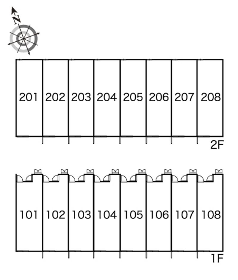 レオパレス樹 間取配置図