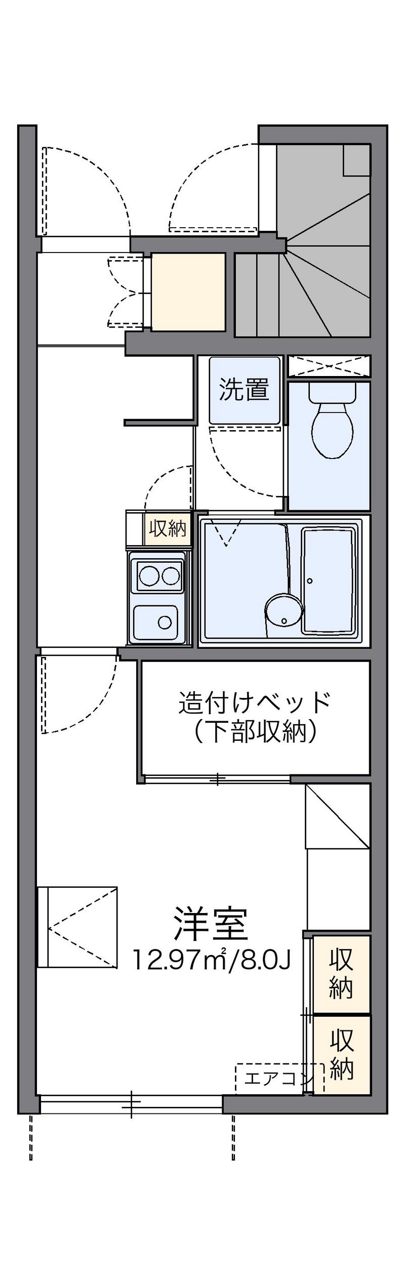 レオパレスがっぽ 間取図
