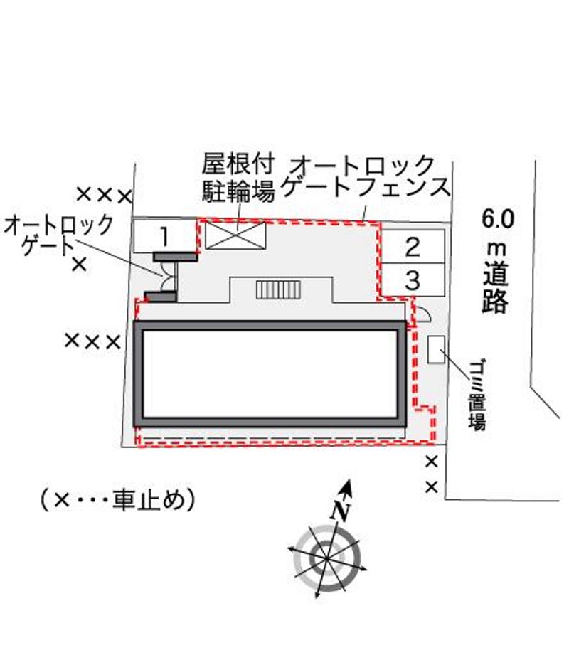 レオパレスゴールデン　ゴンタ 配置図