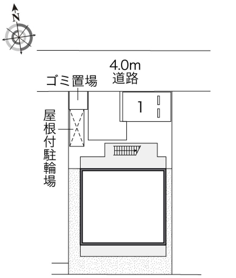 レオパレスガーデン湊 配置図