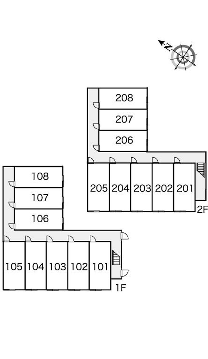 レオパレスフロンティア 間取配置図