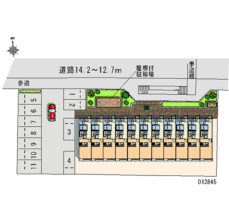 レオパレスウエストサフラン 月極駐車場