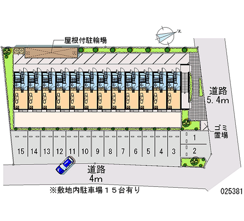 25381 Monthly parking lot