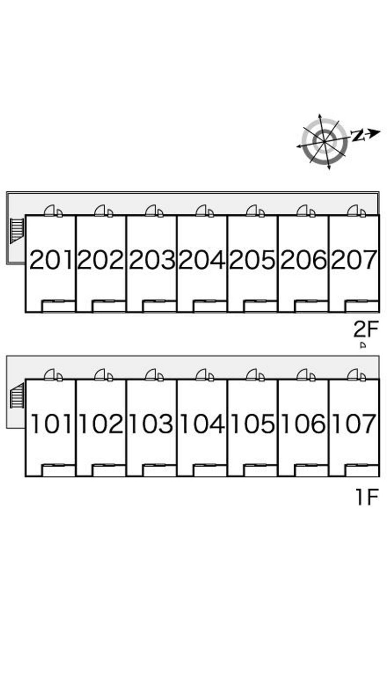レオパレスファミーユ　Ｉ 間取配置図