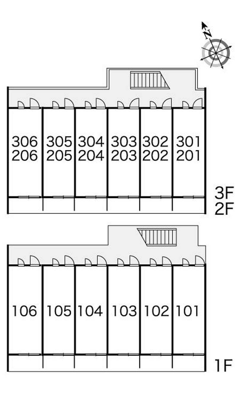 レオパレス秋桜 間取り配置図