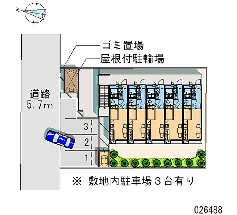 レオパレスファミリー 区画図