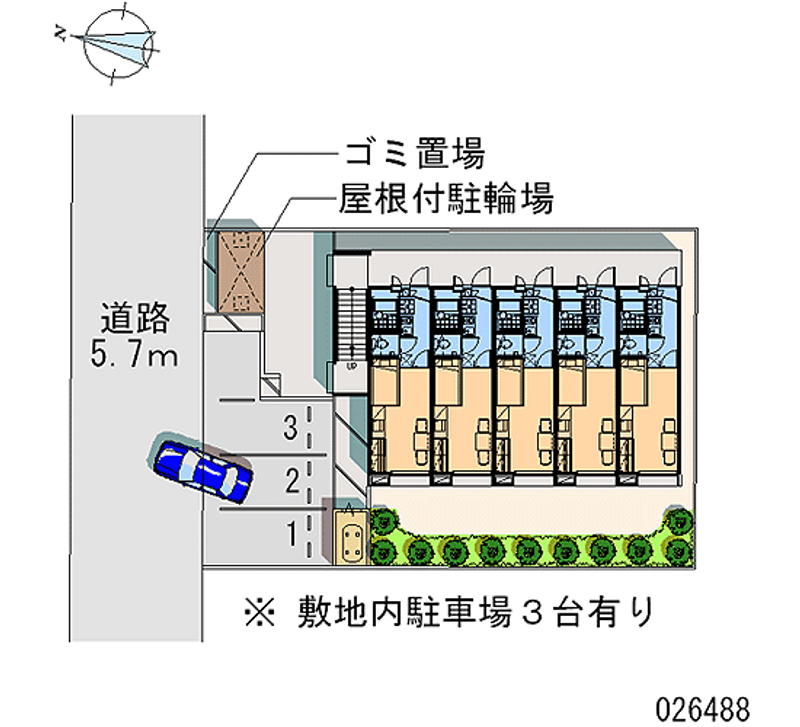 レオパレスファミリー 月極駐車場