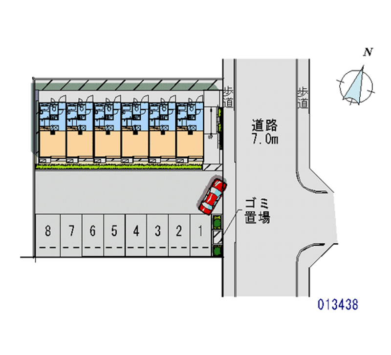 レオパレスキャンサー 月極駐車場