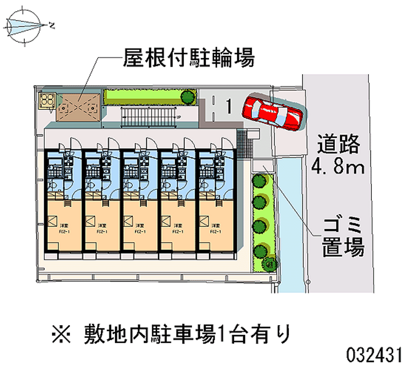 レオパレスグランデ 区画図
