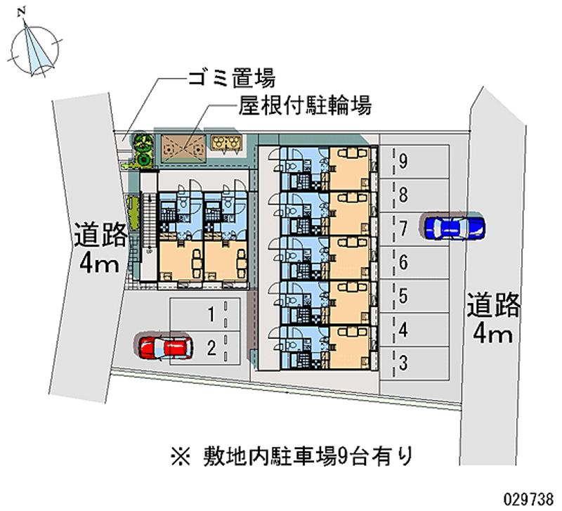 レオパレス西蔵前 月極駐車場