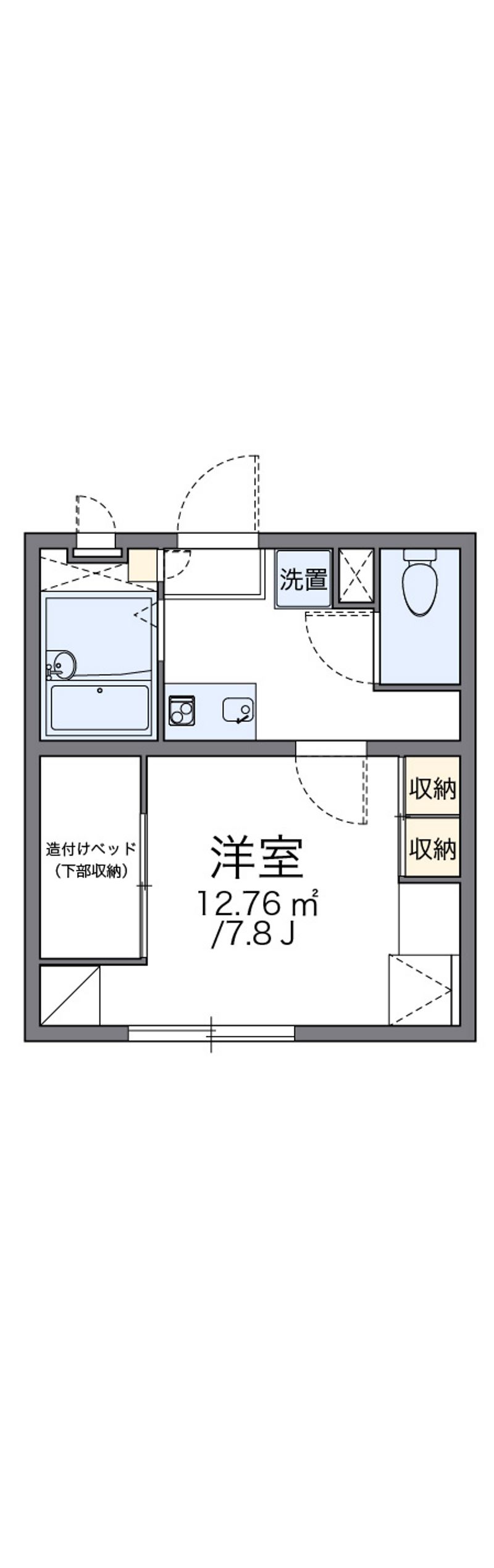 レオパレス城内 間取図