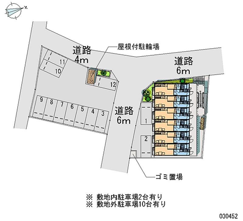 レオパレス望 月極駐車場