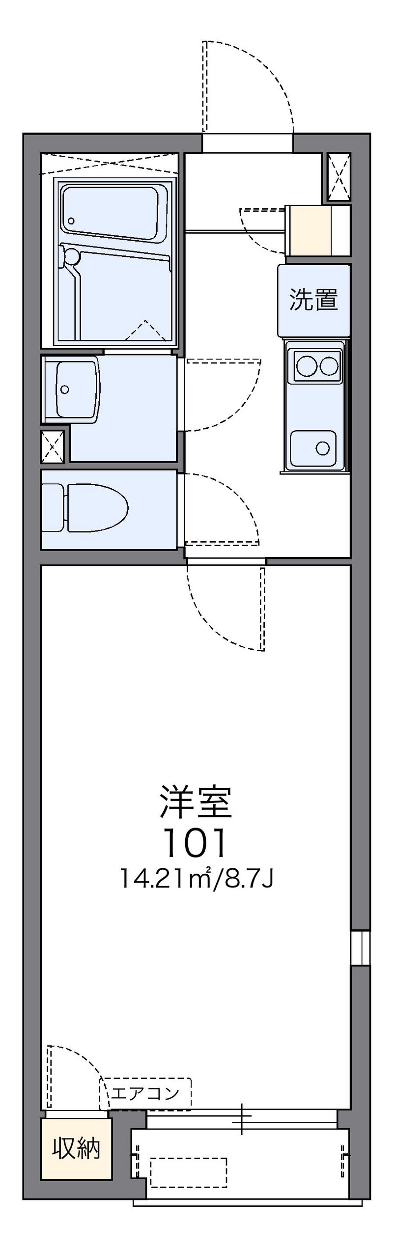 レオネクストＩＮＡＲＩ 間取図