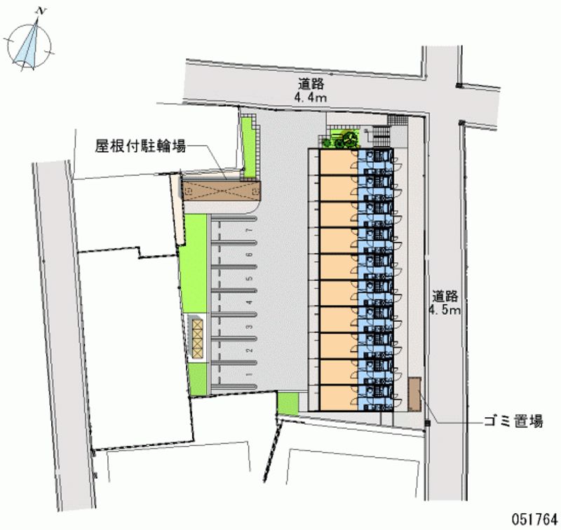 レオパレスＫＲＨフレンドⅡ 区画図