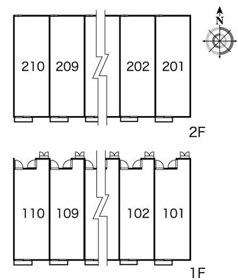 レオパレス舘 間取り配置図