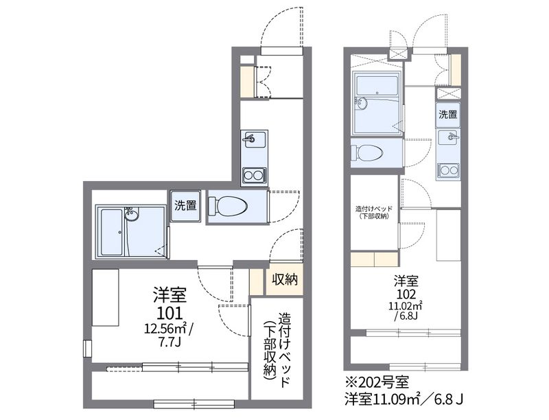 レオパレスグランティス　Ⅱ 間取図