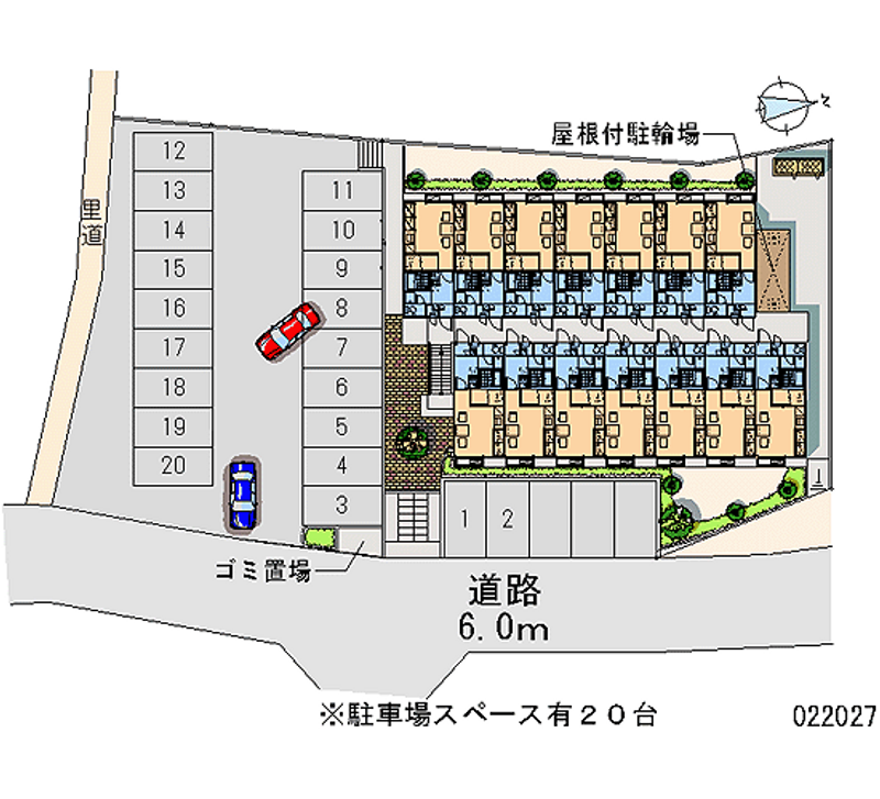 レオパレス唐崎ヶ丘 区画図