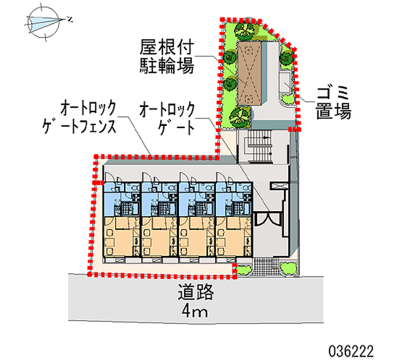 レオパレスオリーブリーフ 区画図