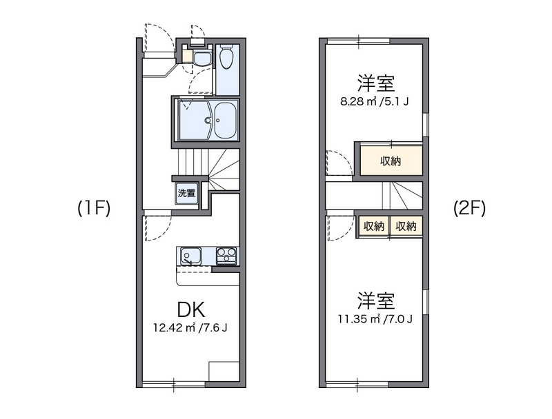 leopalace Handa Higashi A 户型图