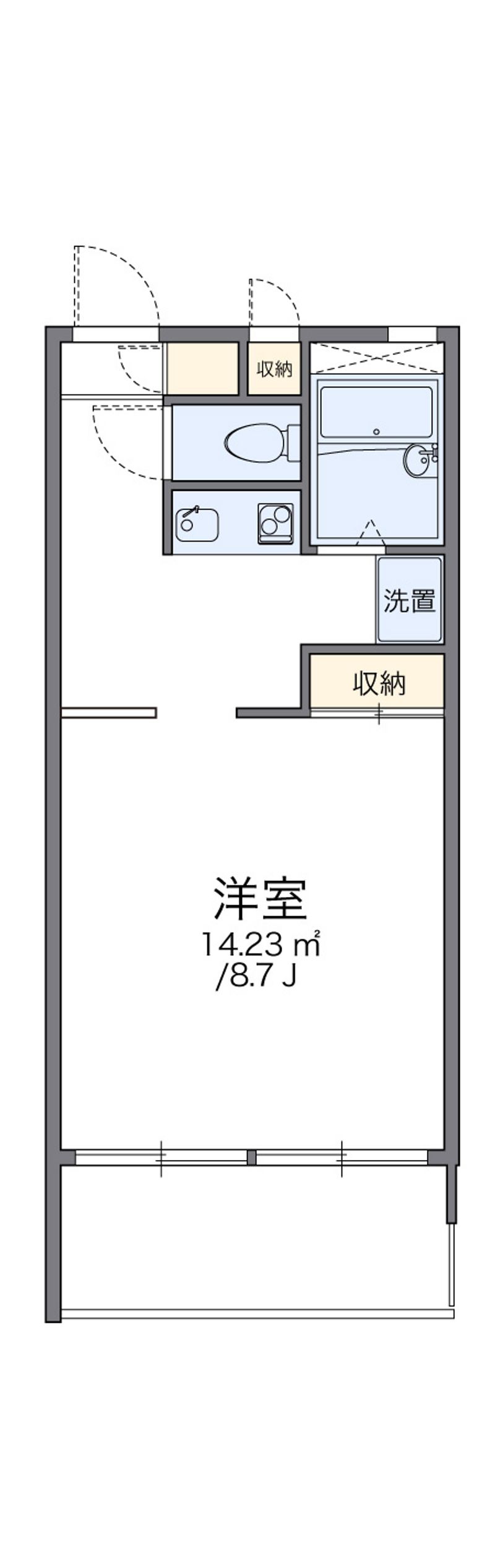 レオパレス柏谷 間取図