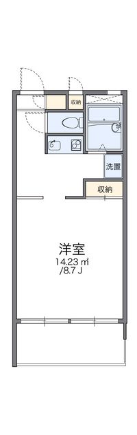 レオパレス柏谷 間取り図