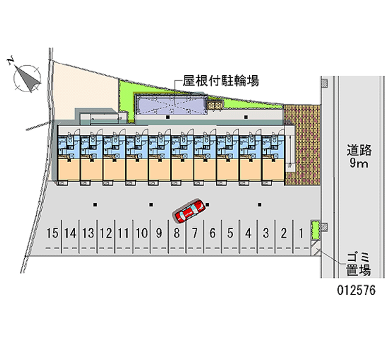 12576 Monthly parking lot