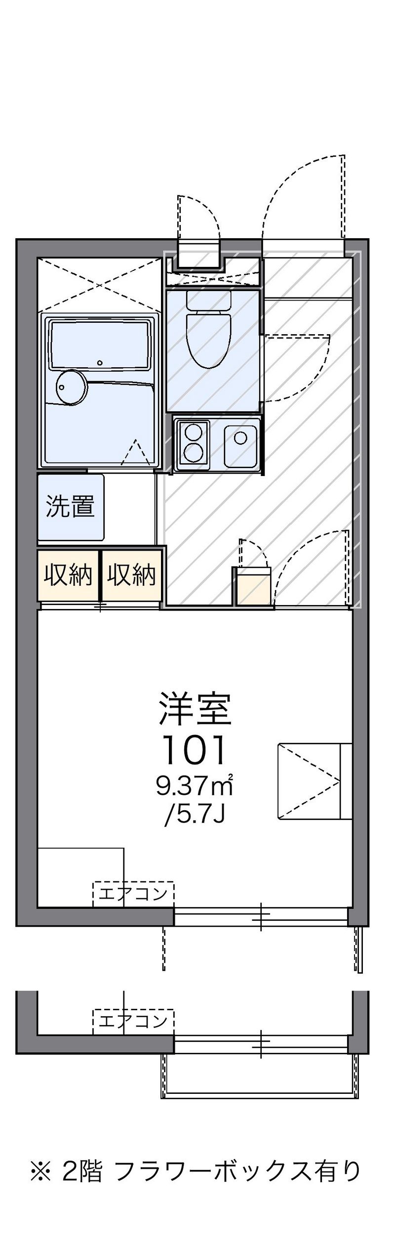 レオパレスサンレジデンス湘南 間取図