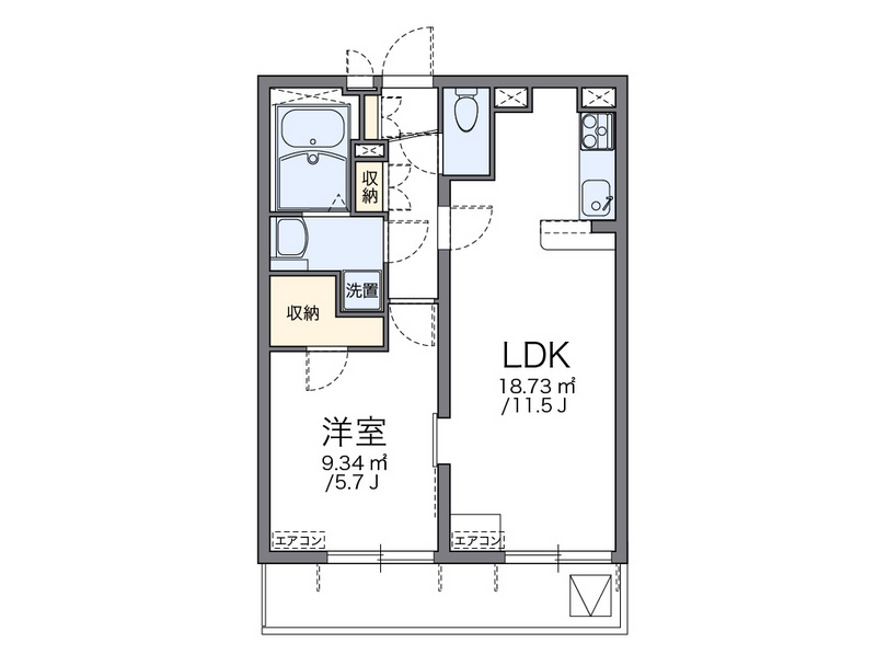 レオパレス松並 間取り