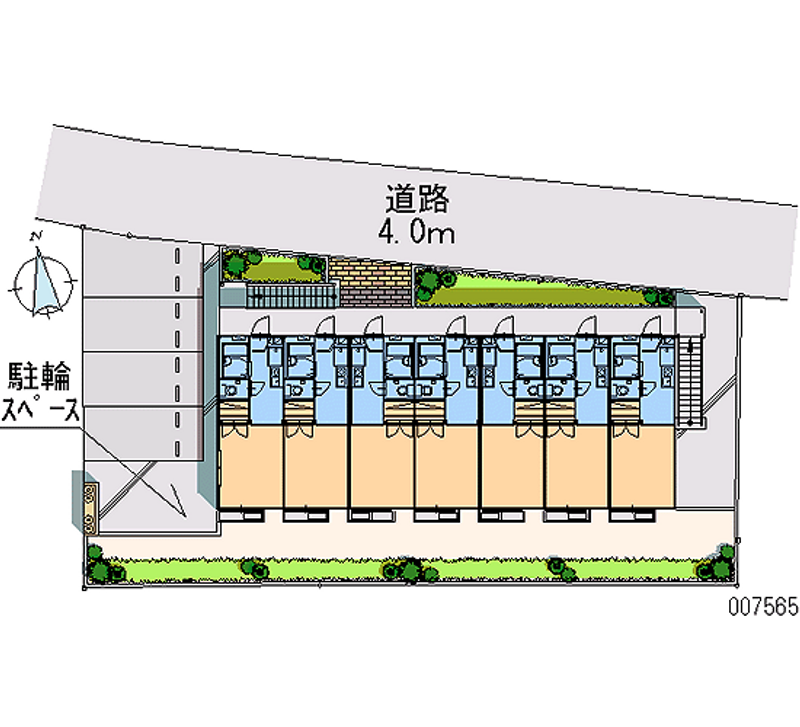 レオパレスグリーンヒルズ上水本町 区画図