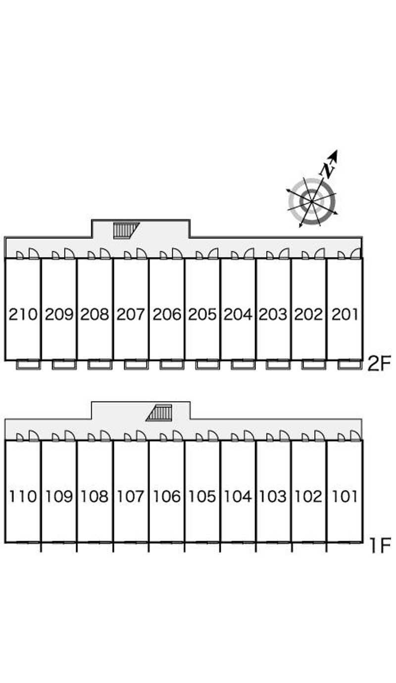 レオパレスフローレンス 間取り配置図