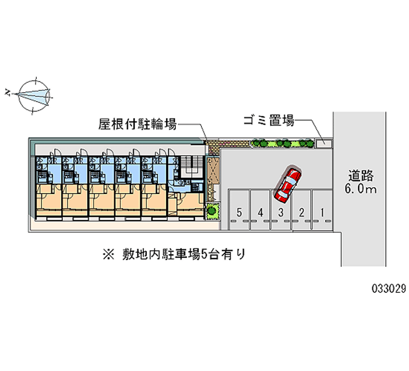 レオパレスコージー幕張 区画図
